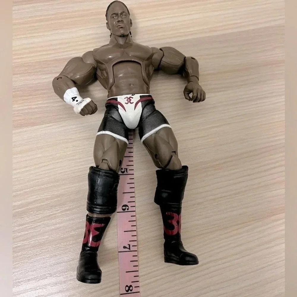 WWE Mattel Elite Elijah Burke Action Figure Black White Trunks 7 Inch Wrestler